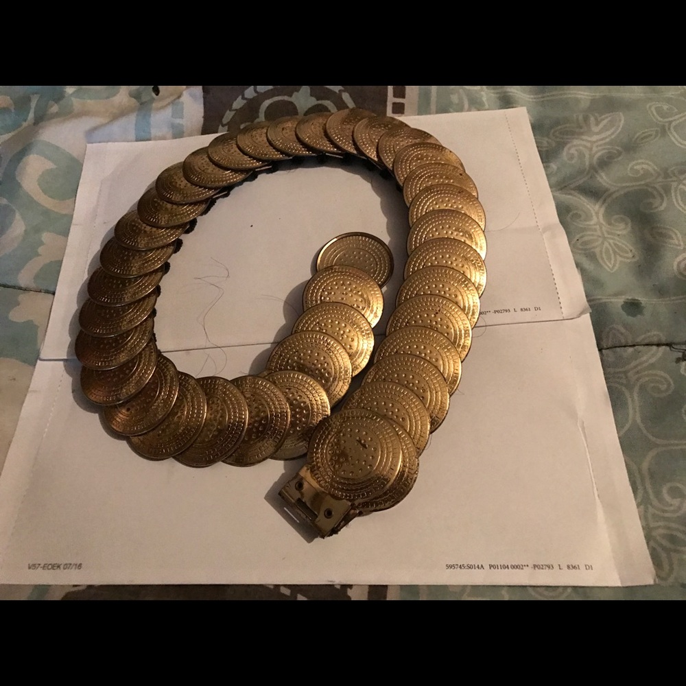 Gold coined belt
